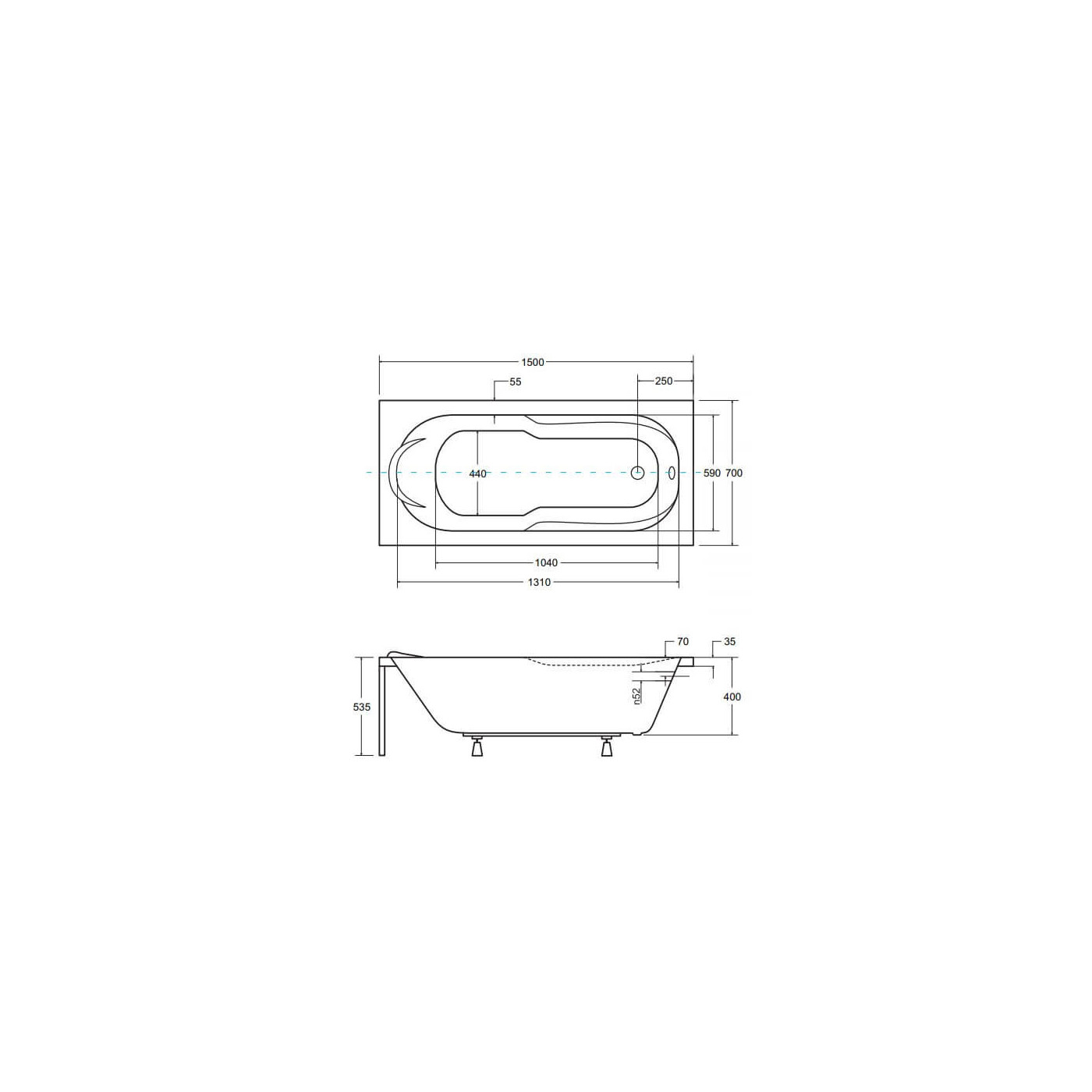 Wanna Do Zabudowy Bona 150x70 Besco Wanna Do Zabudowy Bona 150x70 Besco