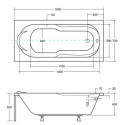 Wanna Do Zabudowy Bona 160x70 Besco Wanna Do Zabudowy Bona 160x70 Besco