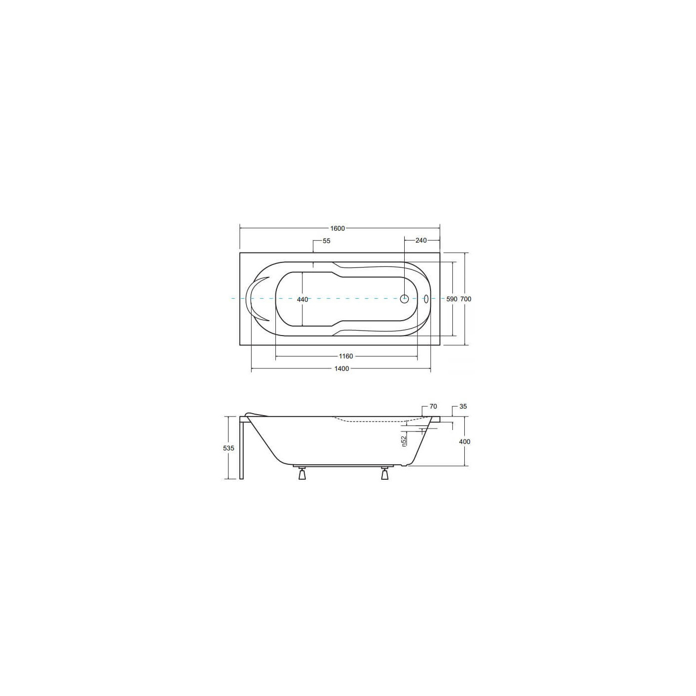 Wanna Do Zabudowy Bona 160x70 Besco Wanna Do Zabudowy Bona 160x70 Besco