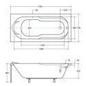 Wanna Do Zabudowy Bona 170x70 Besco Wanna Do Zabudowy Bona 170x70 Besco
