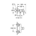 Jednouchwytowa Bateria Prysznicowa Start FastFixation 24208002 Grohe Jednouchwytowa Bateria Prysznicowa Start FastFixation 24208002 Grohe