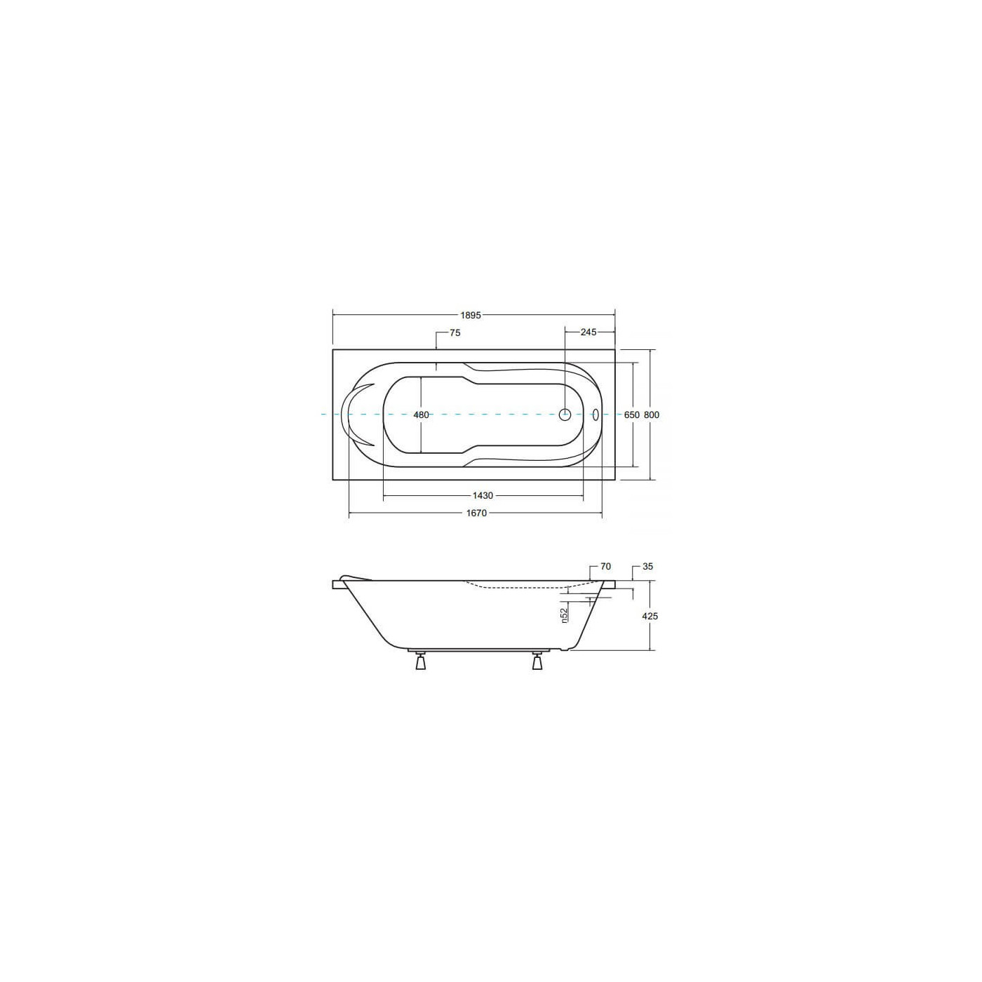 Wanna Do Zabudowy Bona 190x80 Besco Wanna Do Zabudowy Bona 190x80 Besco