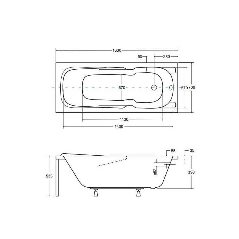 Wanna Do Zabudowy Majka Nova 160x70 Besco Wanna Do Zabudowy Majka Nova 160x70 Besco