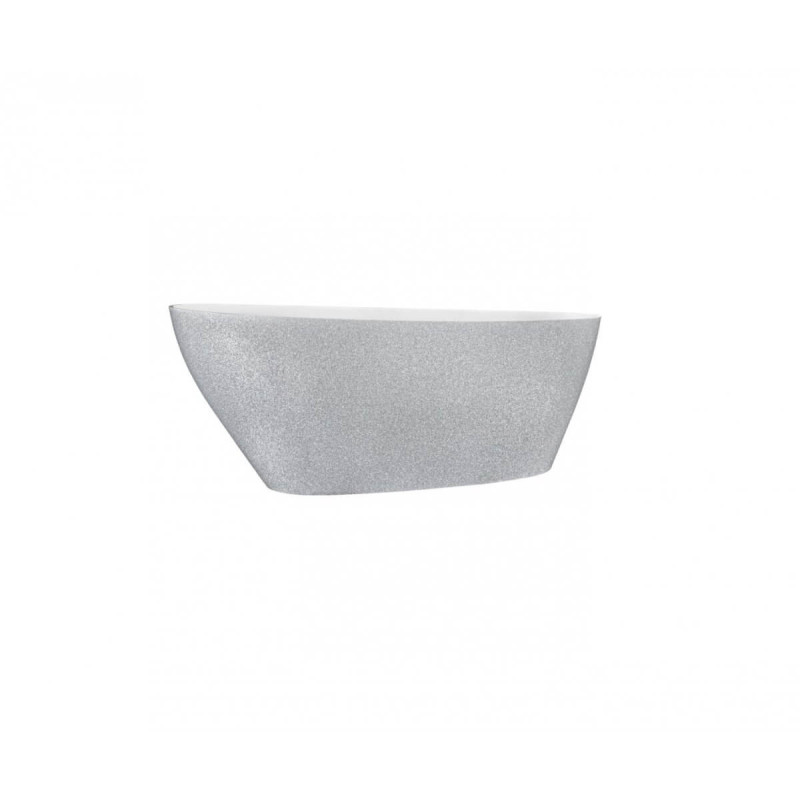 Wanna Wolnostojąca Goya 140 XS Glam Srebrna 142x62 Besco Wanna Wolnostojąca Goya 140 XS Glam Srebrna 142x62 Besco