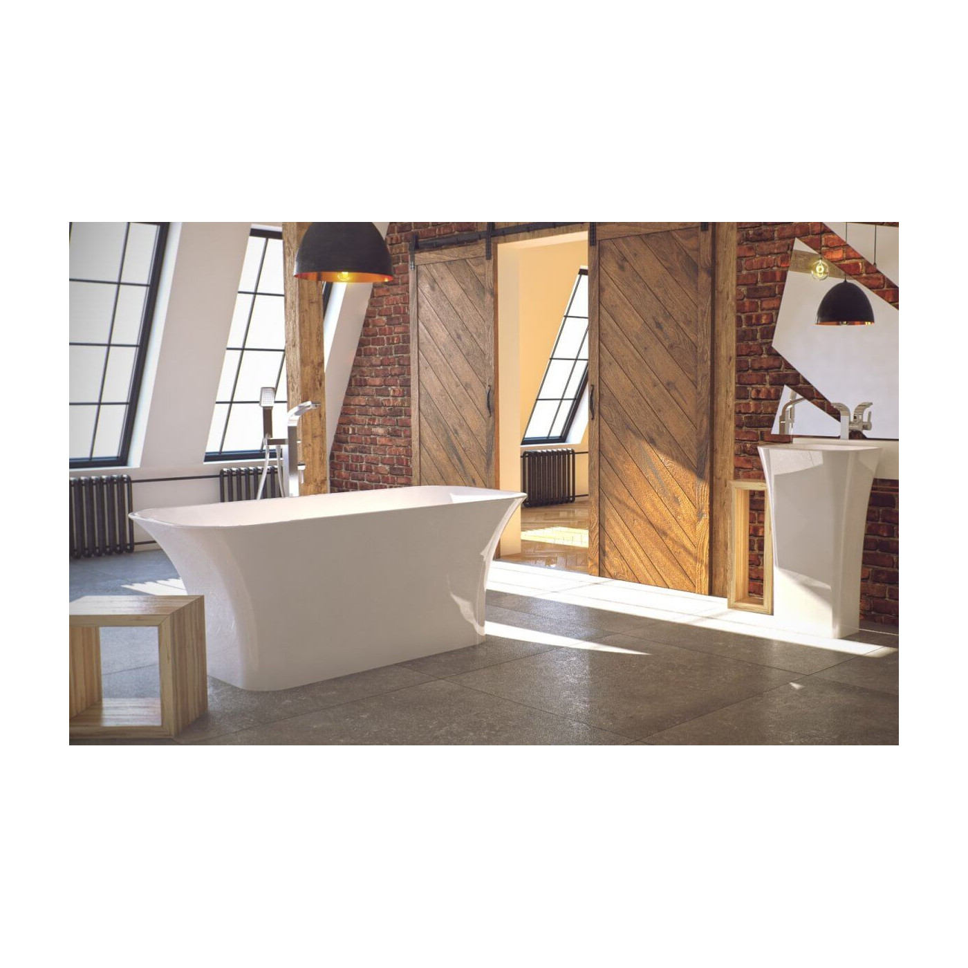 Wanna Wolnostojąca Assos 160x70 Besco Wanna Wolnostojąca Assos 160x70 Besco