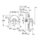 Jednouchwytowa Bateria Prysznicowa Start FastFixation 32590002 Grohe Jednouchwytowa Bateria Prysznicowa Start FastFixation 32590002 Grohe