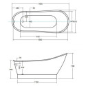 Wanna Wolnostojąca Gloria 160x68 Besco Wanna Wolnostojąca Gloria 160x68 Besco