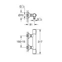 Bateria Prysznicowa Z Termostatem Precision Flow FastFixation Chrom 34840000 Grohe Bateria Prysznicowa Z Termostatem Precision Flow FastFixation Chrom 34840000 Grohe