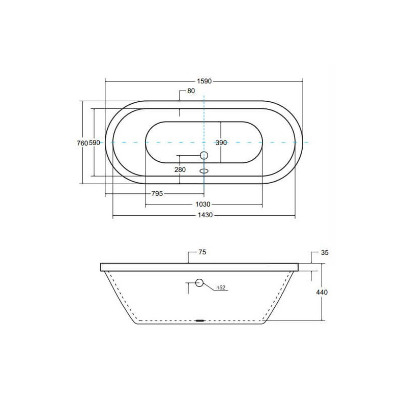 Wanna Wolnostojąca Do Zabudowy Victoria 160x75 Besco Wanna Wolnostojąca Do Zabudowy Victoria 160x75 Besco