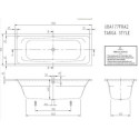 Wanna Do Zabudowy Targa 170x70 UBA177FRA2V-01 Villeroy&Boch Wanna Do Zabudowy Targa 170x70 UBA177FRA2V-01 Villeroy&Boch