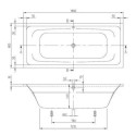 Wanna Do Zabudowy Targa 180x80 UBA180FRA2V-01 Villeroy&Boch Wanna Do Zabudowy Targa 180x80 UBA180FRA2V-01 Villeroy&Boch