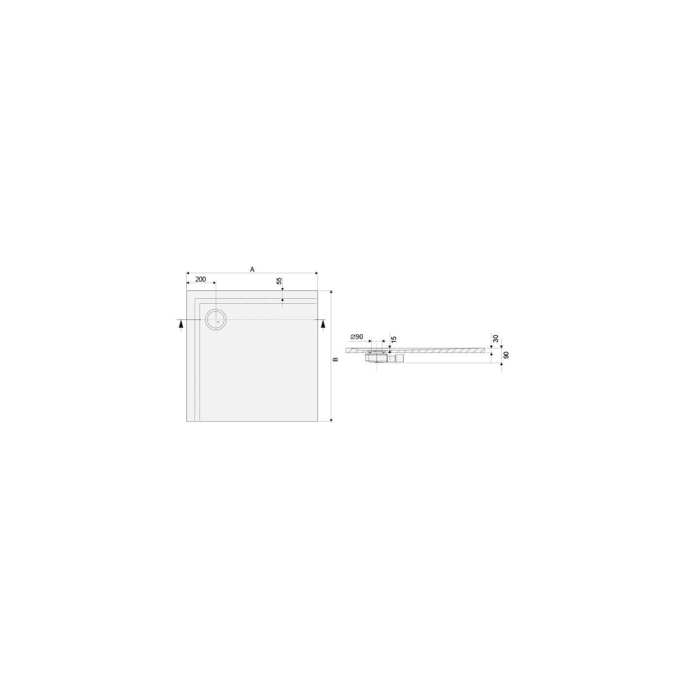 Brodzik Prostokątny Typ B-M/Space 645-290-0370-01-000 80x140 Sanplast Brodzik Prostokątny Typ B-M/Space 645-290-0370-01-000 80x140 Sanplast