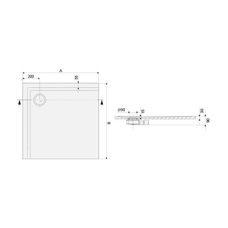 Brodzik Prostokątny Typ B-M/Space 645-290-0370-01-000 80x140 Sanplast Brodzik Prostokątny Typ B-M/Space 645-290-0370-01-000 80x140 Sanplast