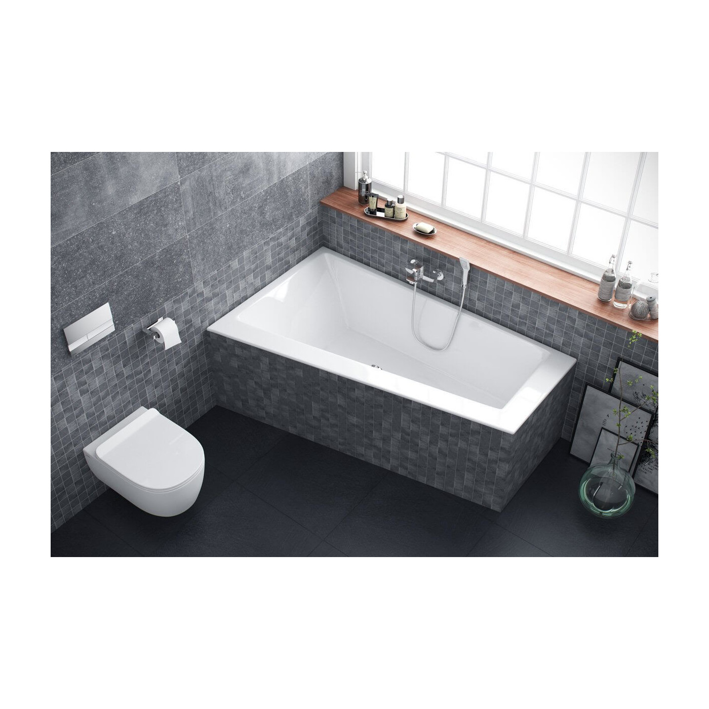 Wanna Narożna Sfera Slim Lewa 170x100,5 WAEX.SFL17WHS Excellent Wanna Narożna Sfera Slim Lewa 170x100,5 WAEX.SFL17WHS Excellent