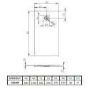 Brodzik Kyntos K HKF12080-64 120x80 Radaway Brodzik Kyntos K HKF12080-64 120x80 Radaway