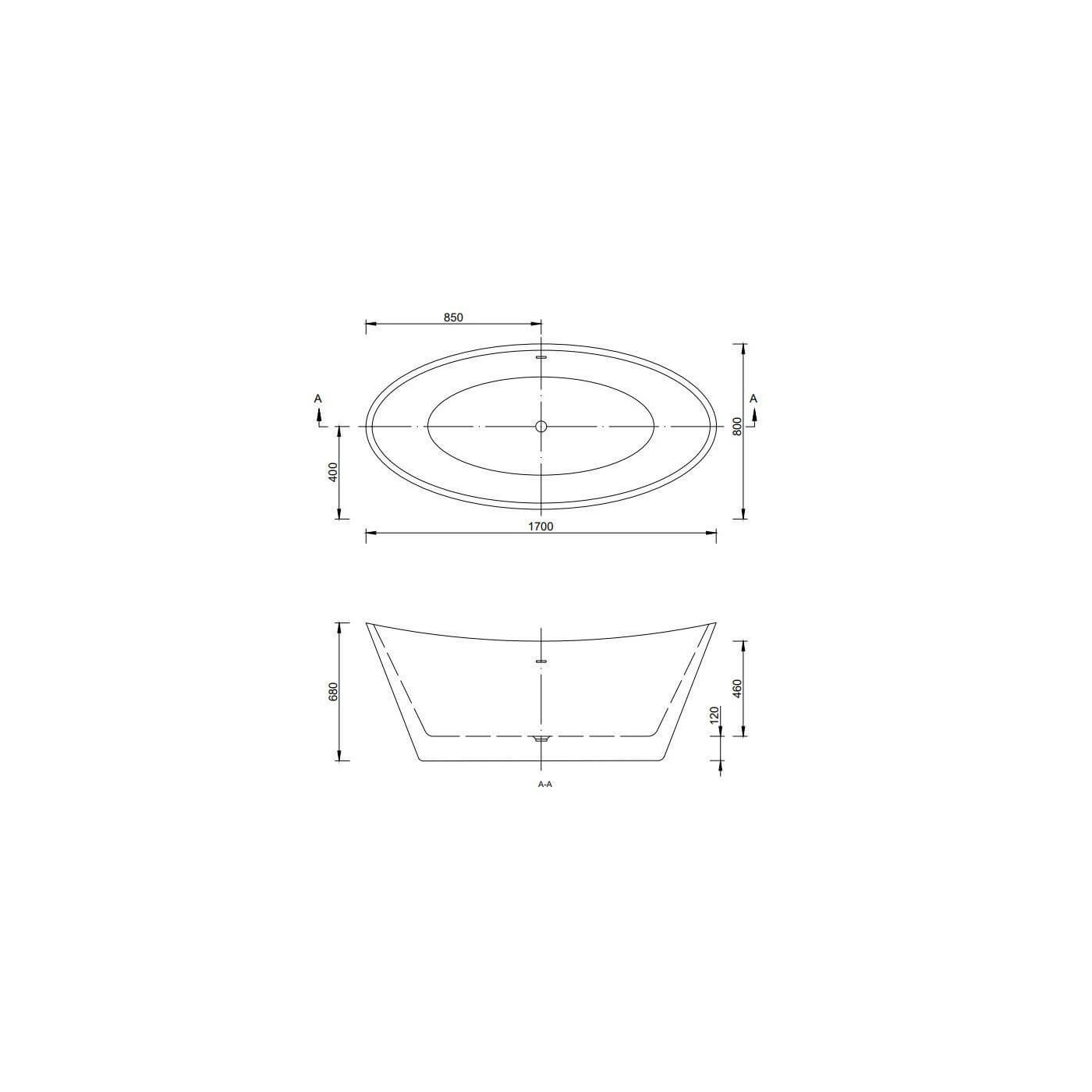 Wanna Wolnostojąca Monya 170x75 WS208P-NEW Emporia Wanna Wolnostojąca Monya 170x75 WS208P-NEW Emporia
