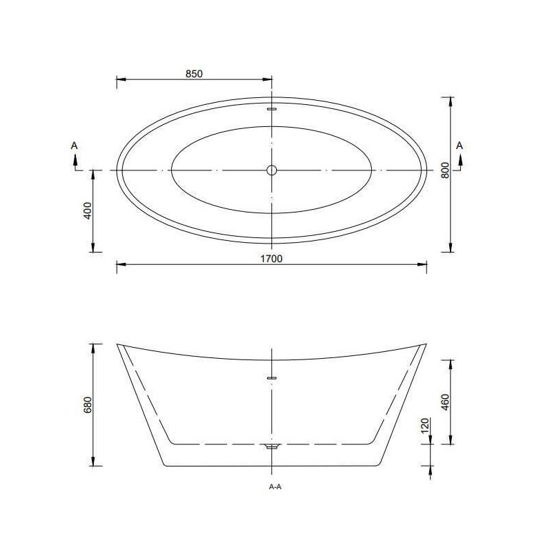 Wanna Wolnostojąca Monya 170x75 WS208P-NEW Emporia Wanna Wolnostojąca Monya 170x75 WS208P-NEW Emporia