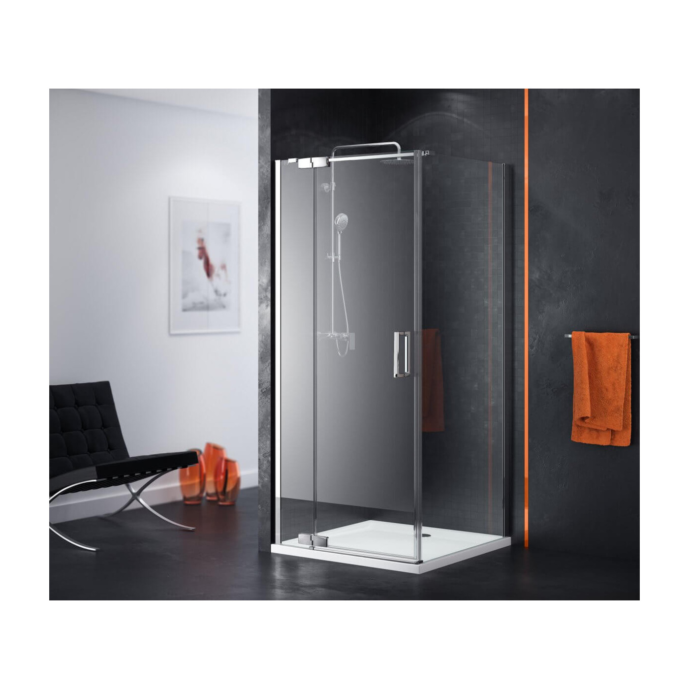 Brodzik Kwadratowy Forma Biały Niski BREX.FOR08WHN 80x80 Excellent Brodzik Kwadratowy Forma Biały Niski BREX.FOR08WHN 80x80 Excellent