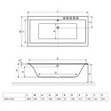 Wanna Do Zabudowy Pryzmat Slim WAEX.PRY18WHS 180x80,5 Excellent Wanna Do Zabudowy Pryzmat Slim WAEX.PRY18WHS 180x80,5 Excellent