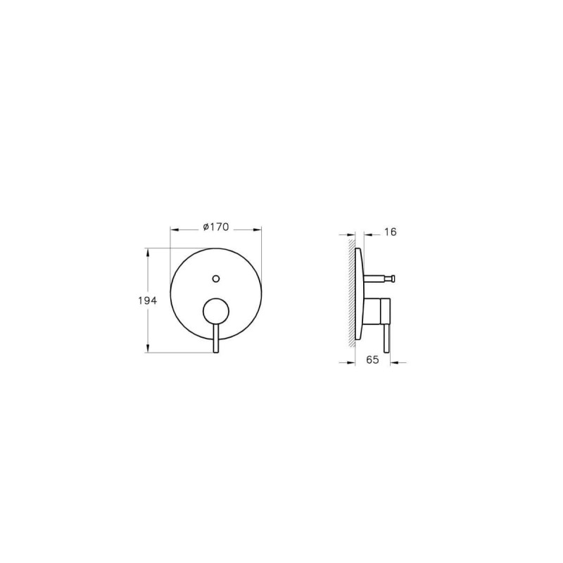 Bateria Podtynkowa Wannowo-Prysznicowa Origin A42620 Vitra Bateria Podtynkowa Wannowo-Prysznicowa Origin A42620 Vitra
