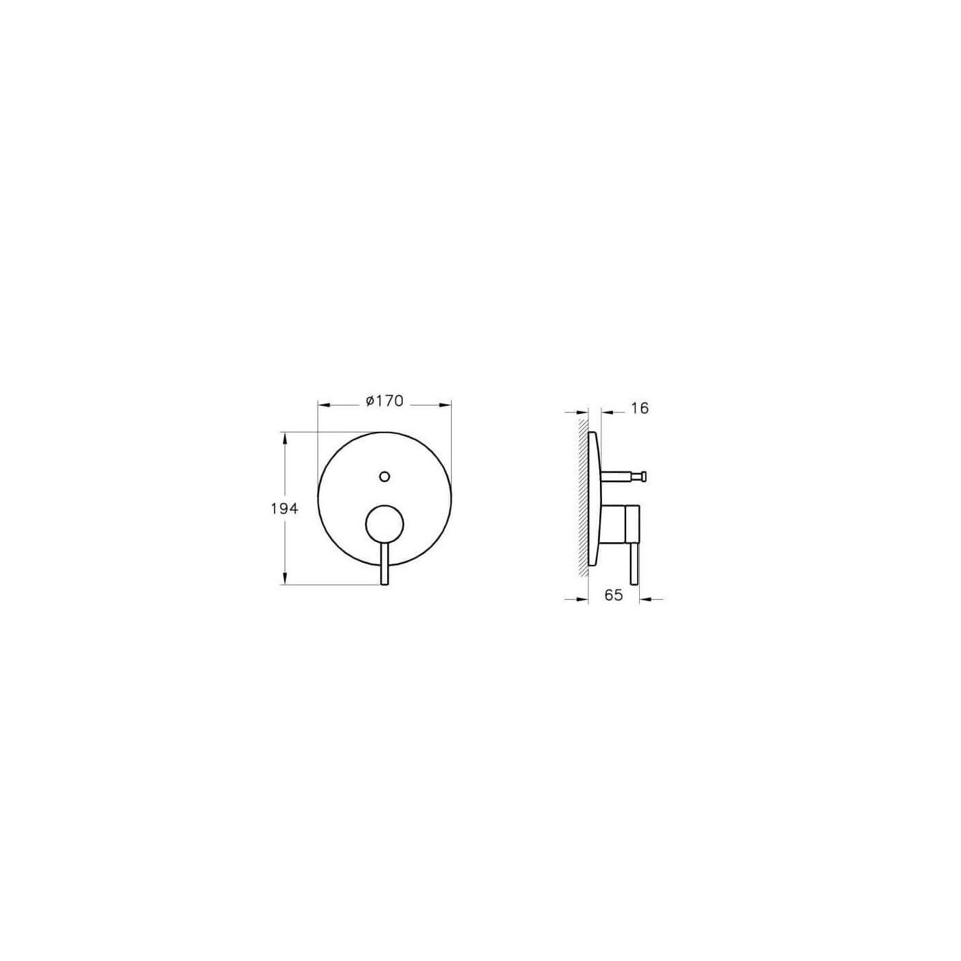 Element Zewnętrzny Baterii Podtynkowej Wannowo-Prysznicowej Origin A4262026 Vitra Element Zewnętrzny Baterii Podtynkowej Wannowo-Prysznicowej Origin A4262026 Vitra