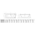 Wanna Do Zabudowy Oceana Slim WAEX.OCE18WHS 179,5x79,5 Excellent Wanna Do Zabudowy Oceana Slim WAEX.OCE18WHS 179,5x79,5 Excellent