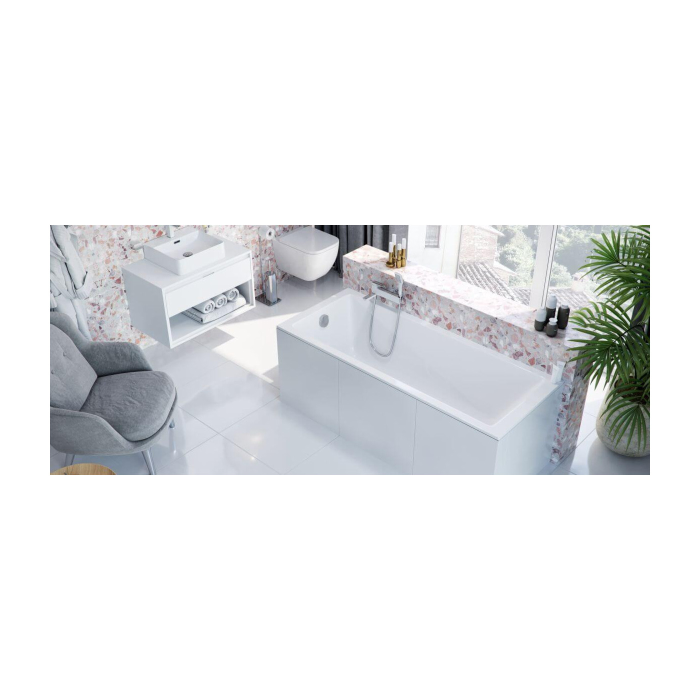 Wanna Do Zabudowy Wave Slim WAEX.WAV15WHS 149,5x70 Excellent Wanna Do Zabudowy Wave Slim WAEX.WAV15WHS 149,5x70 Excellent