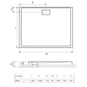 Brodzik Prostokątny Zero Niski BREX.1203.150.090.WHN 150x90 Excellent Brodzik Prostokątny Zero Niski BREX.1203.150.090.WHN 150x90 Excellent