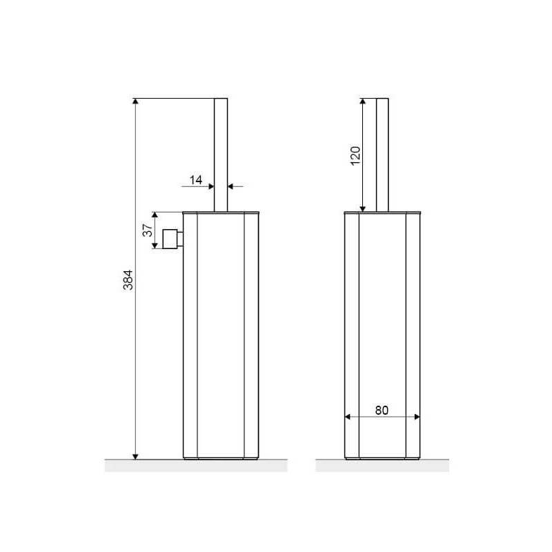 Szczotka WC Riko Czarny DOEX.1617BL Excellent Szczotka WC Riko Czarny DOEX.1617BL Excellent