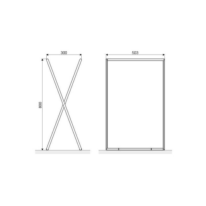 Wolnostojący Wieszak Ręcznikowy DOEX.1800BL Excellent Wolnostojący Wieszak Ręcznikowy DOEX.1800BL Excellent