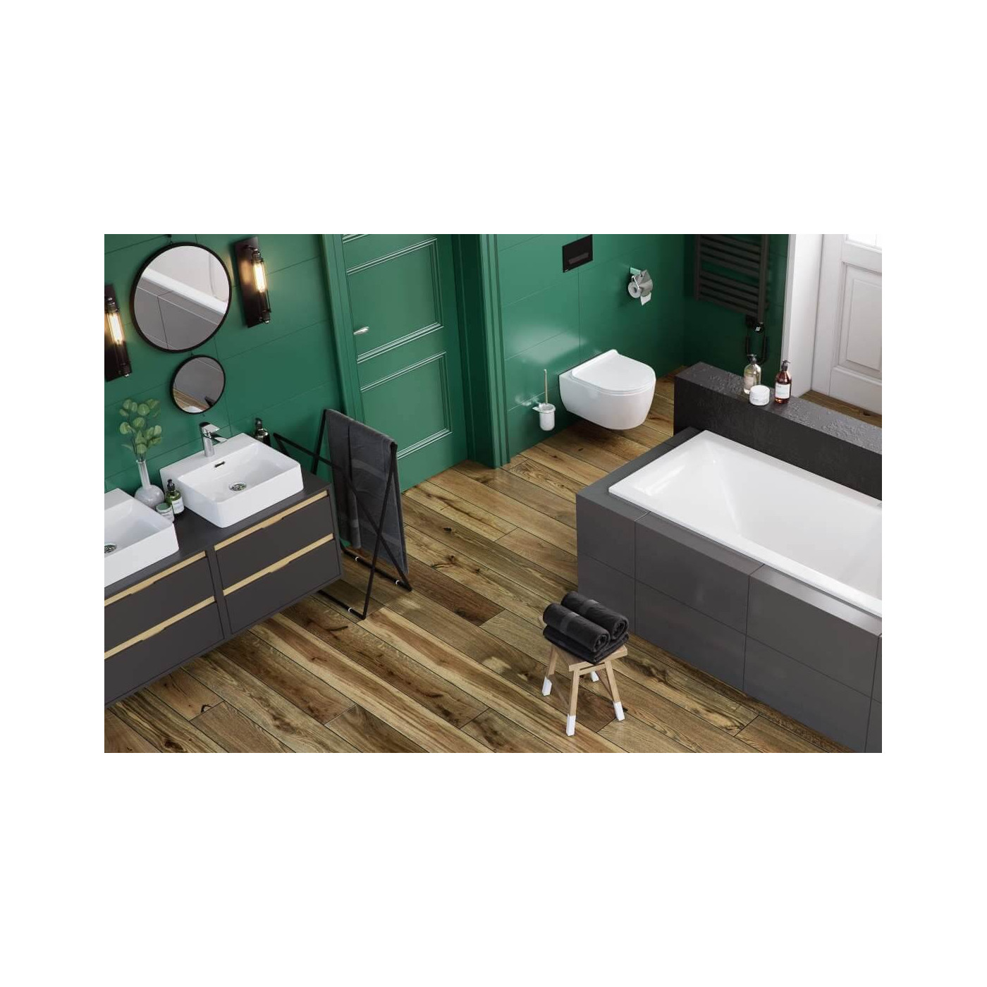 Wolnostojący Wieszak Ręcznikowy DOEX.1800BL Excellent Wolnostojący Wieszak Ręcznikowy DOEX.1800BL Excellent