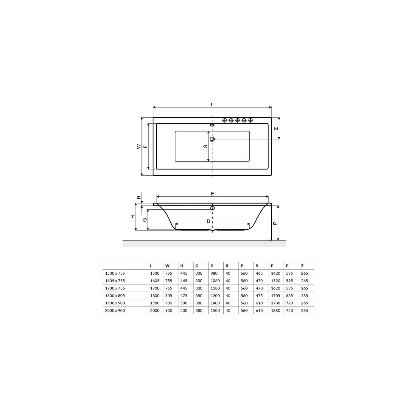 Wanna Do Zabudowy Pryzmat WAEX.PRY17WH 170x75,5 Excellent Wanna Do Zabudowy Pryzmat WAEX.PRY17WH 170x75,5 Excellent