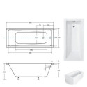 Wanna Modern Slim 150x70 Z Nogami Besco Wanna Modern Slim 150x70 Z Nogami Besco
