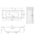 Wanna Quadro Slim 165x75 + ST Besco Wanna Quadro Slim 165x75 + ST Besco