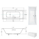 Wanna Quadro Slim 190x90 + ST Besco Wanna Quadro Slim 190x90 + ST Besco