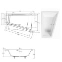 Wanna Intima Duo Slim 180x125 Prawa Besco Wanna Intima Duo Slim 180x125 Prawa Besco