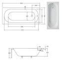Wanna Intrica 160x75 Z Nogami Besco Wanna Intrica 160x75 Z Nogami Besco
