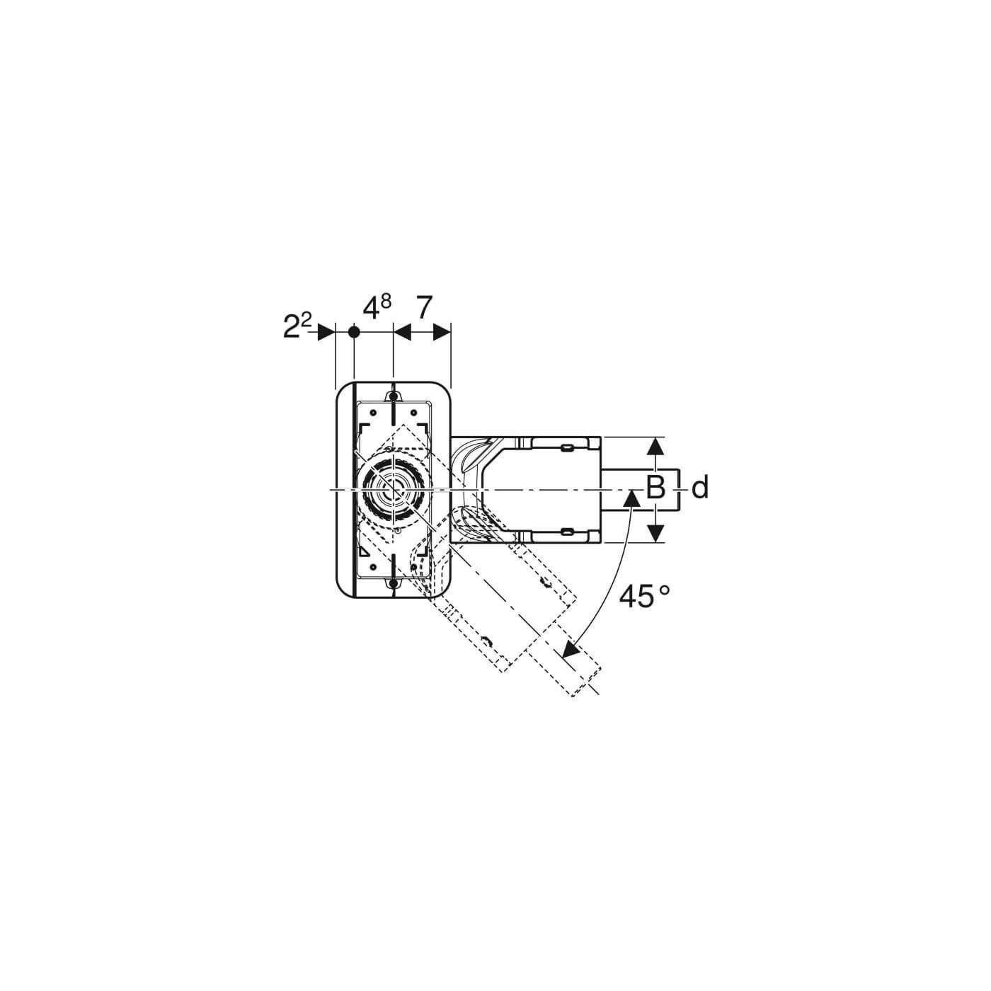 Zestaw montażowy CleanLine 154.150.00.1 Geberit Zestaw montażowy CleanLine 154.150.00.1 Geberit