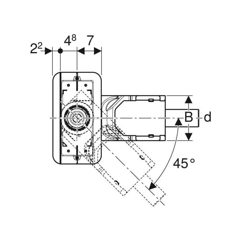 Zestaw montażowy CleanLine 154.150.00.1 Geberit Zestaw montażowy CleanLine 154.150.00.1 Geberit