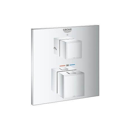 Termostatyczna Bateria Prysznicowa Do Obsługi Dwóch Wyjść Wody Grohtherm Cube 24154000 Grohe