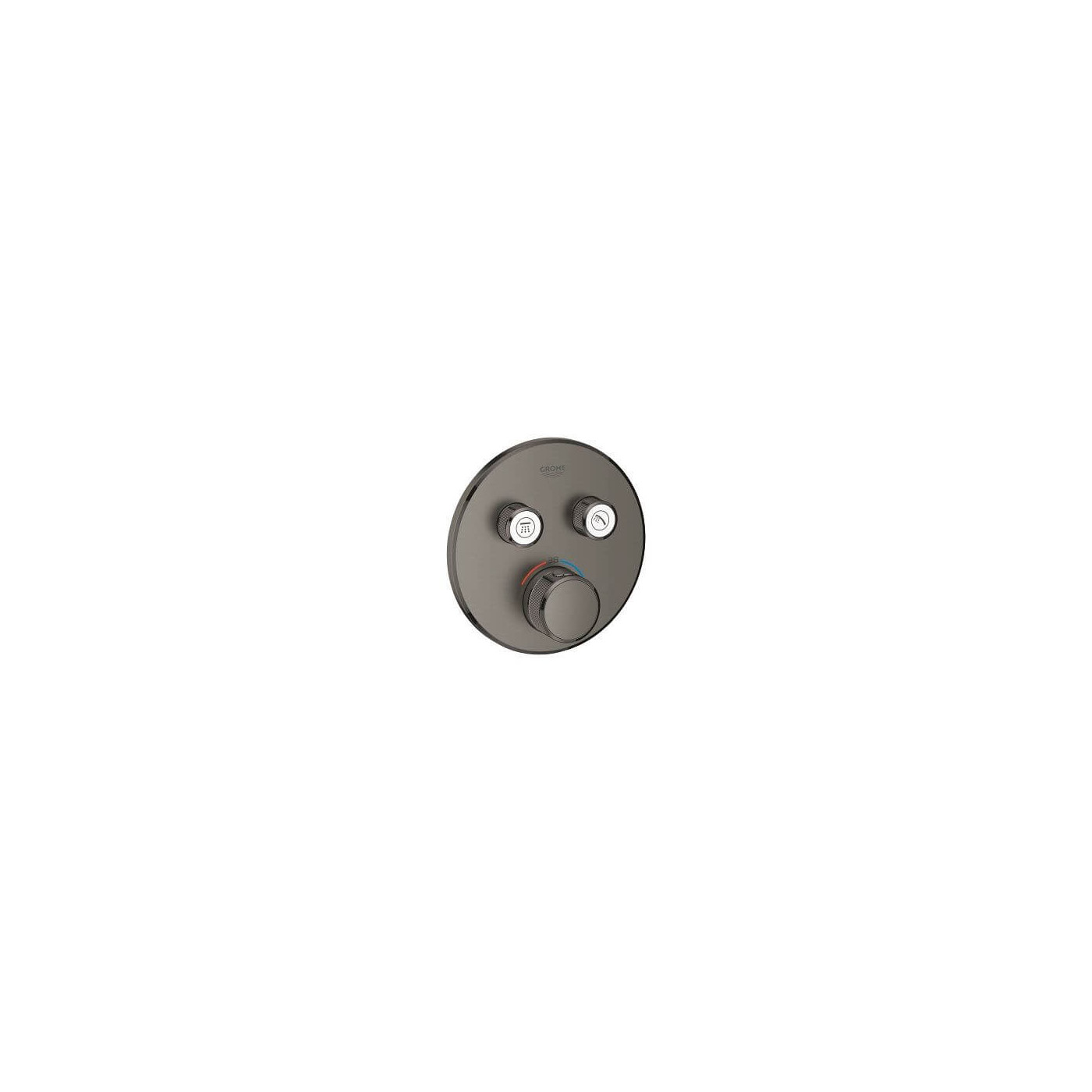 Bateria Termostatyczna Do Obsługi Dwóch Wyjść Wody Grohtherm SmartControl Brushed Hard Graphite 29119AL0 Grohe Bateria Termostatyczna Do Obsługi Dwóch Wyjść Wody Grohtherm SmartControl Brushed Hard Graphite 29119AL0 Grohe