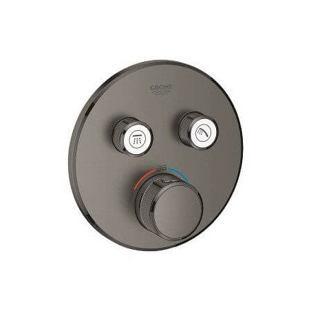 Bateria Termostatyczna Do Obsługi Dwóch Wyjść Wody Grohtherm SmartControl Brushed Hard Graphite 29119AL0 Grohe