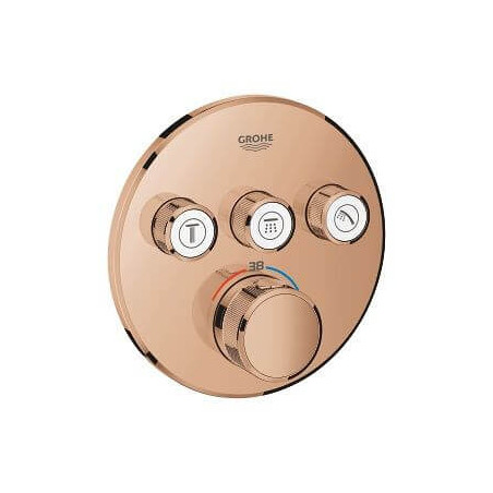 Bateria Termostatyczna Do Obsługi Trzech Wyjść Wody Grohtherm SmartControl Warm Sunset 29121DA0 Grohe