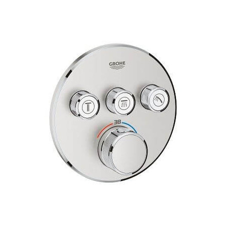 Bateria Termostatyczna Do Obsługi Trzech Wyjść Wody Grohtherm SmartControl Stal Nierdzewna 29121DC0 Grohe