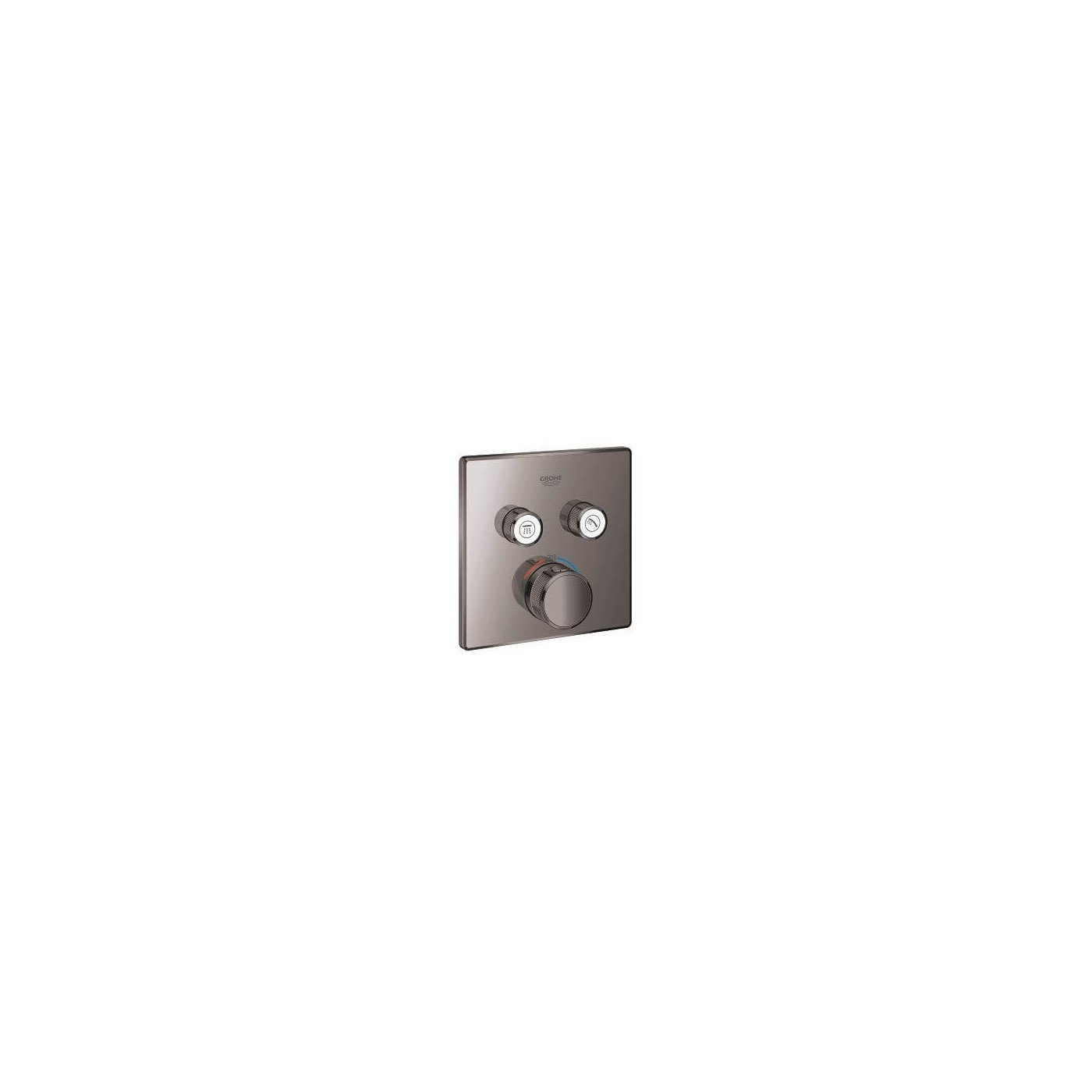 Bateria Termostatyczna Do Obsługi Dwóch Wyjść Wody Grohtherm SmartControl Hard Graphite 29124A00 Grohe Bateria Termostatyczna Do Obsługi Dwóch Wyjść Wody Grohtherm SmartControl Hard Graphite 29124A00 Grohe