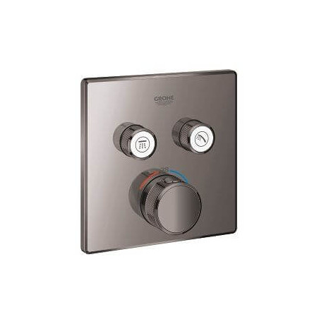 Bateria Termostatyczna Do Obsługi Dwóch Wyjść Wody Grohtherm SmartControl Hard Graphite 29124A00 Grohe
