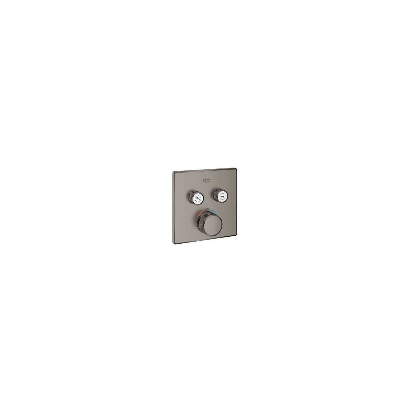 Bateria Termostatyczna Do Obsługi Dwóch Wyjść Wody Grohtherm SmartControl Brushed Hard Graphite 29124AL0 Grohe Bateria Termostatyczna Do Obsługi Dwóch Wyjść Wody Grohtherm SmartControl Brushed Hard Graphite 29124AL0 Grohe