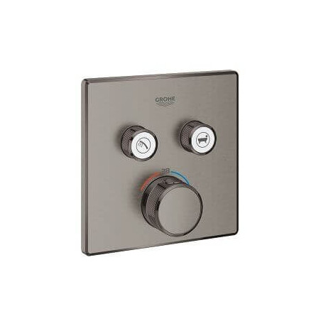Bateria Termostatyczna Do Obsługi Dwóch Wyjść Wody Grohtherm SmartControl Brushed Hard Graphite 29124AL0 Grohe