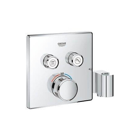 Bateria Termostatyczna Ze Zintegrowanym Przyłączem I Uchwytem Prysznicowym Grohtherm SmartControl 29125000 Grohe