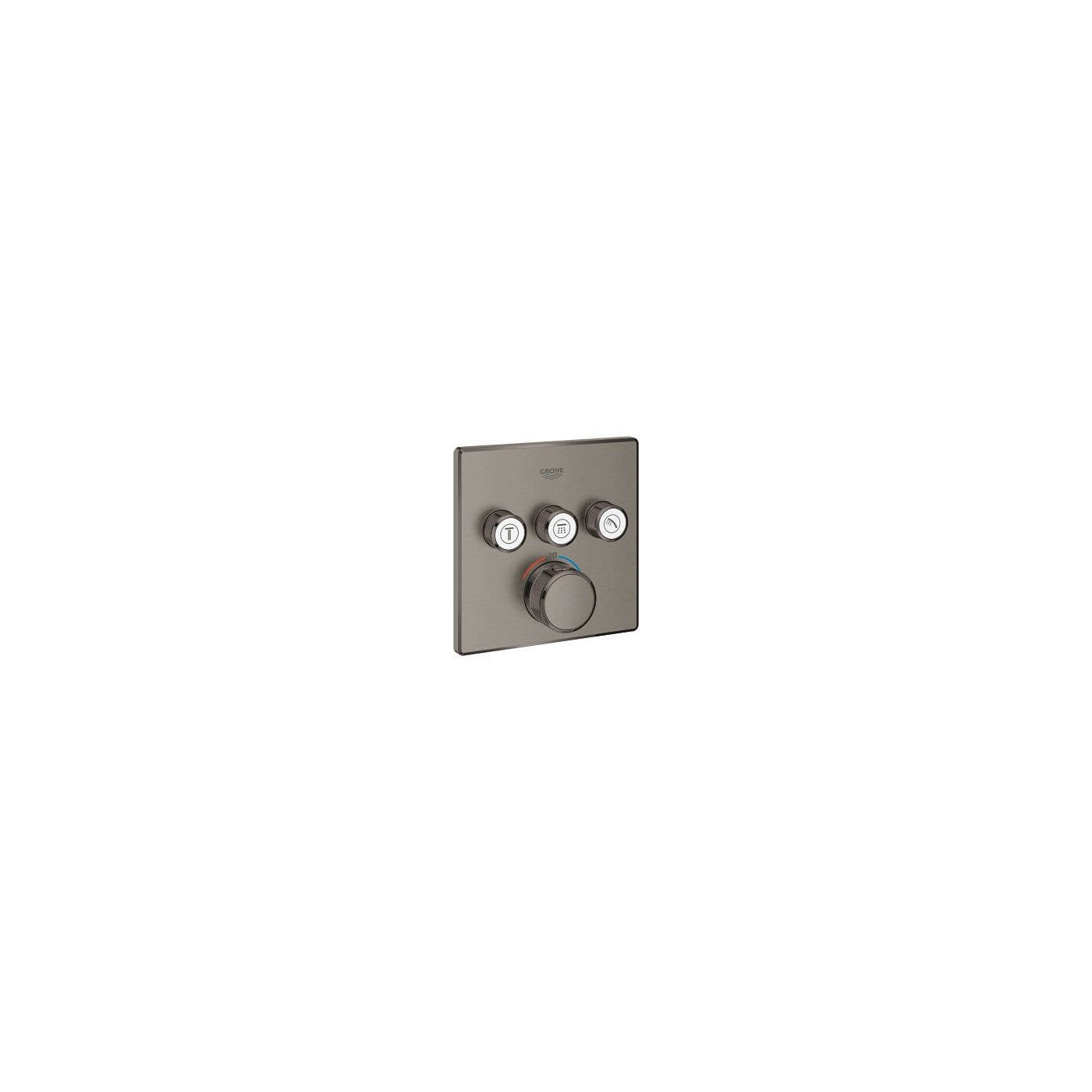 Bateria Termostatyczna Do Obsługi Trzech Wyjść Wody Grohtherm SmartControl Brushed Hard Graphite 29126AL0 Grohe Bateria Termostatyczna Do Obsługi Trzech Wyjść Wody Grohtherm SmartControl Brushed Hard Graphite 29126AL0 Grohe